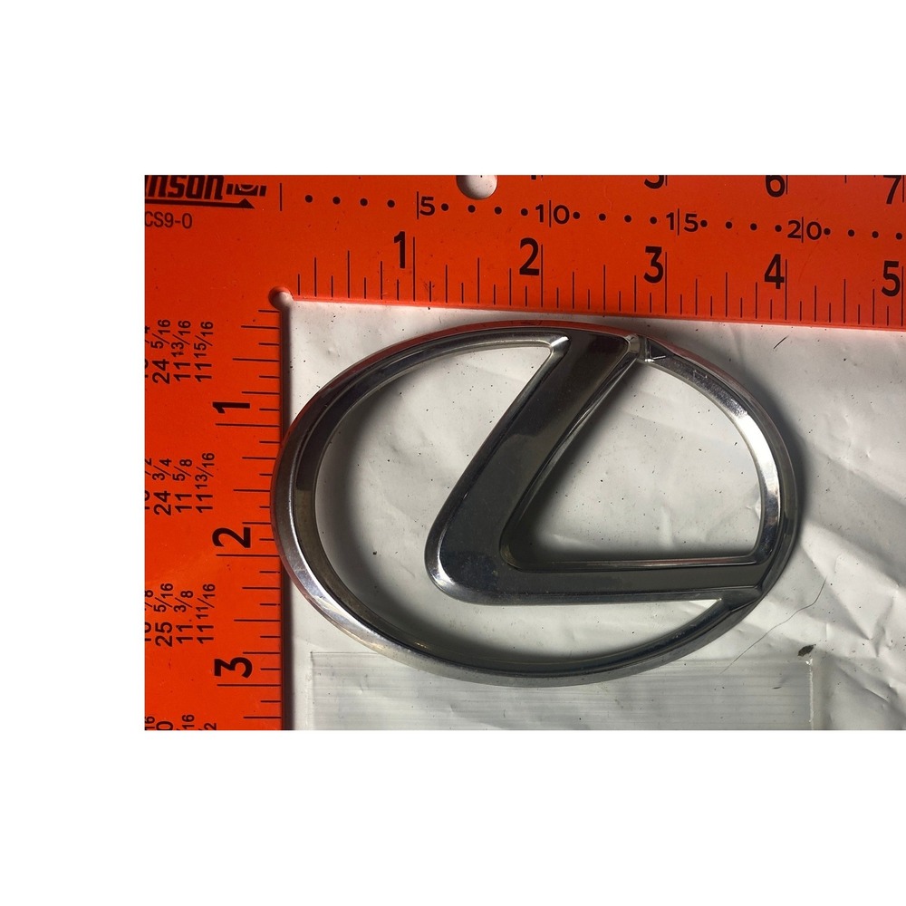 Lexus Chrome Silver Logo Emblem Badge Replacement 4.75 x 3.25 Inch #13 33